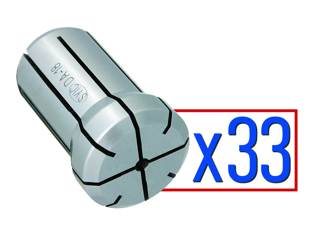 DA 180 33 piece Collet Set