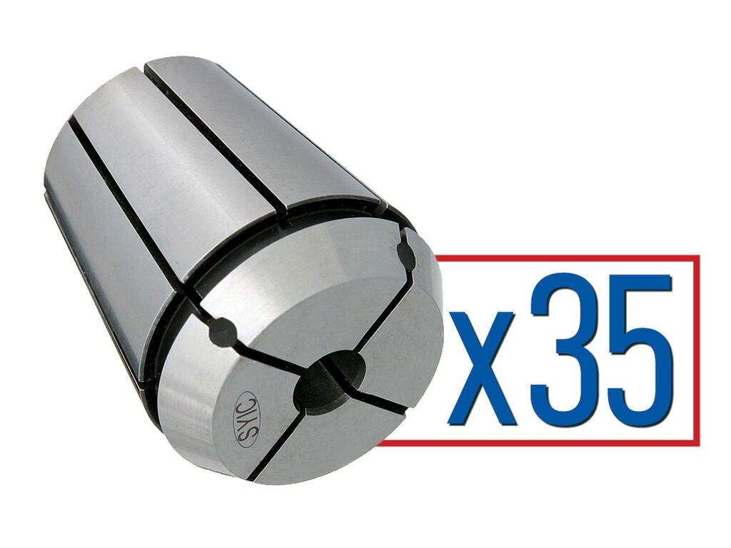 ER 32 Coolant Collet Set - 35 pieces
