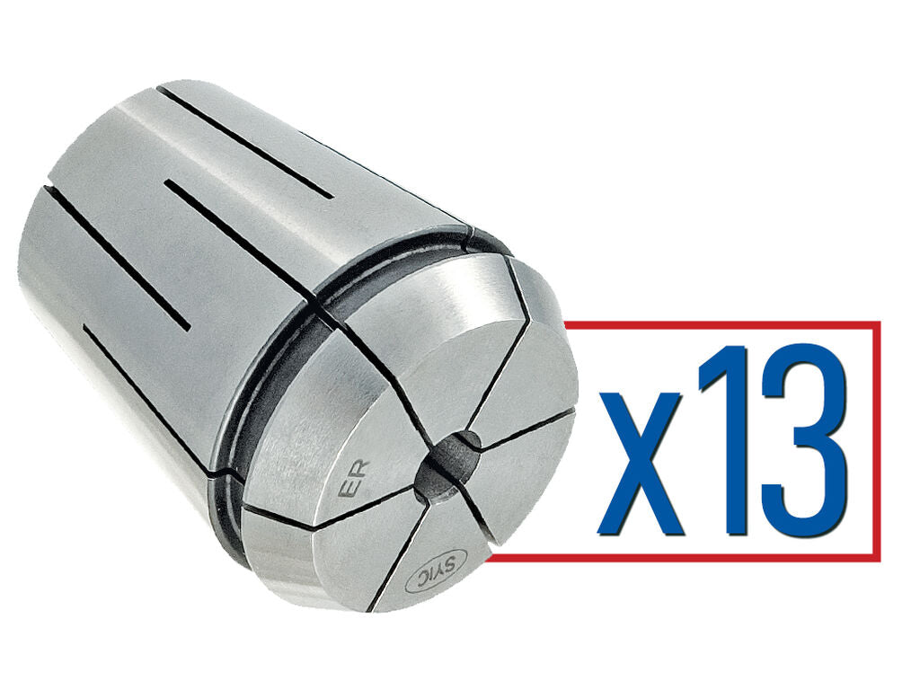 Collet Set Sealed ER25 4-16mm (13Pieces)