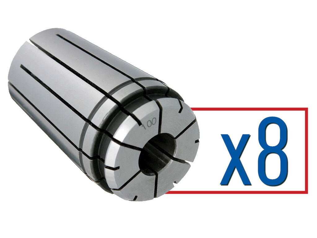 Collet Set 100PG .125-1.000" (8 pcs x