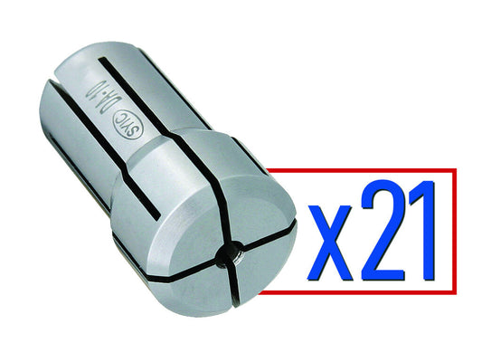 DA 100 21 piece Collet Set