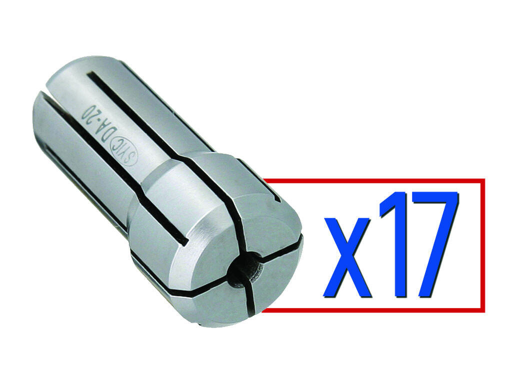 DA 200 17 piece Collet Set