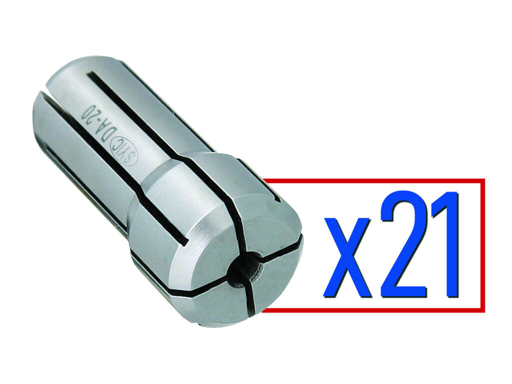 DA 200 21 piece Collet Set