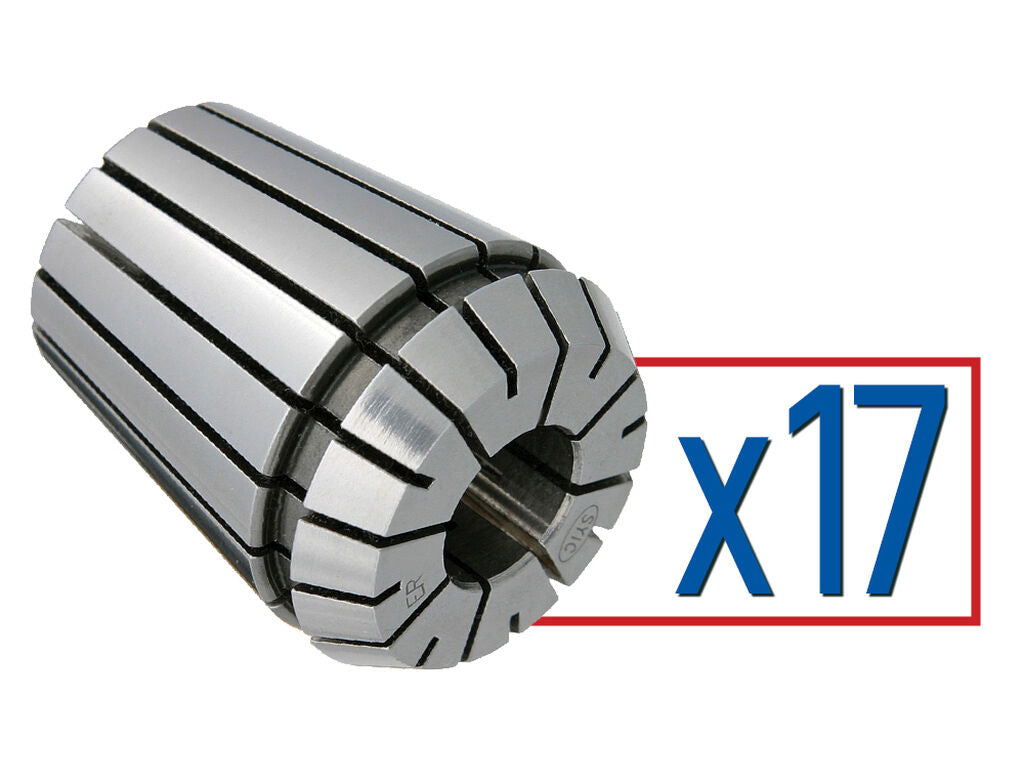 ER 50 x 17 pc Collet Set - Metric