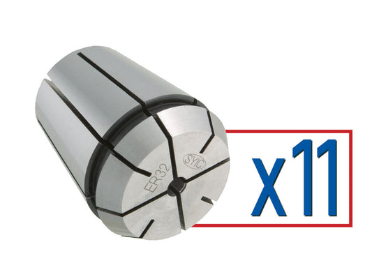 ER 32 Metric Rigid Tap Collet Set 11 pcs