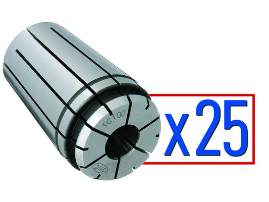TG 100 Sealed Collet Set - 25 pcs.