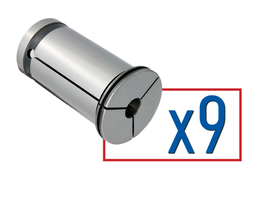 9 piece Inch Milling Reduction Sleeve Set