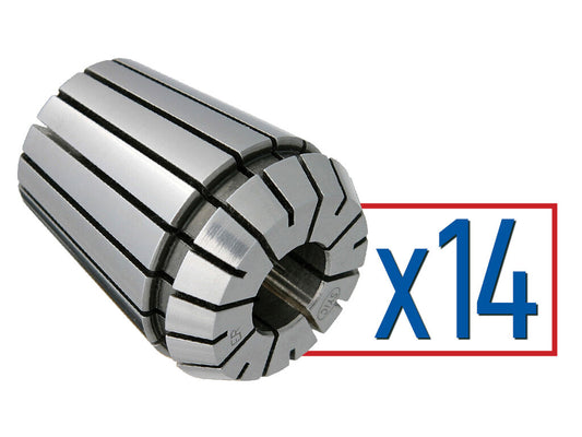 Collet Set ER 20 .0937-.5000 (14 pcs)