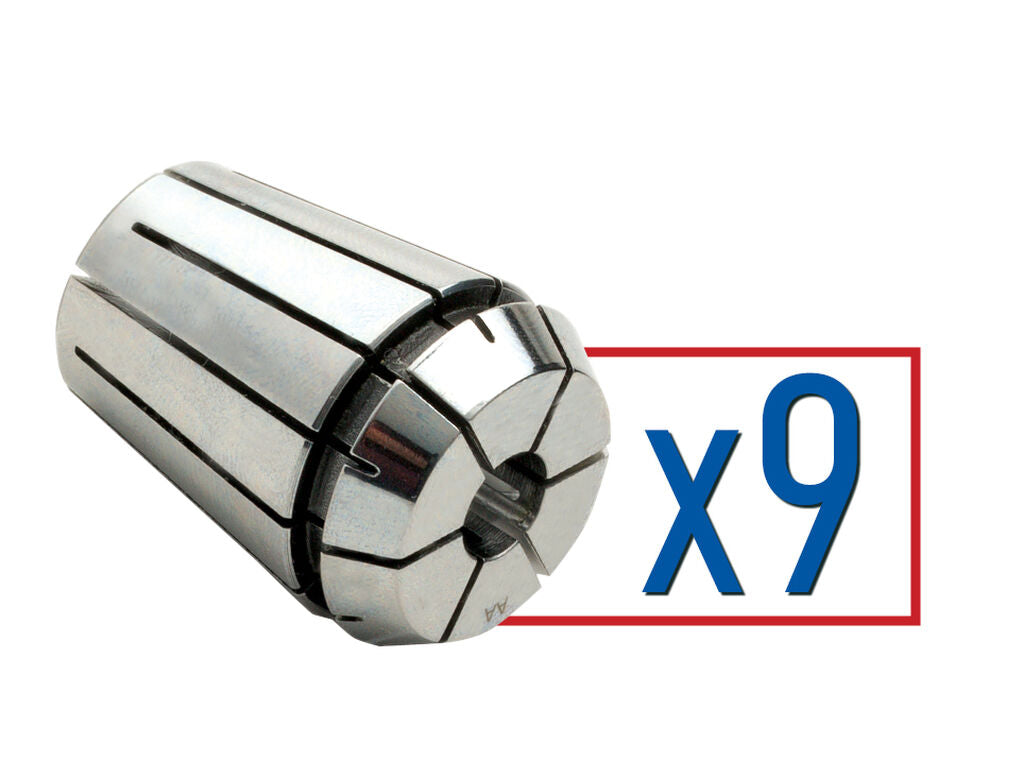 Collet Set ER 20 .1250"-.5000" (9 pcs)