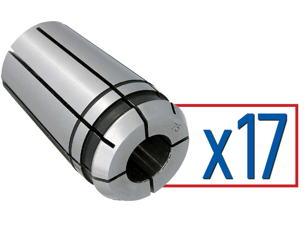 Collet Set 75PG 0.250"- 0.750" (17 pcs x
