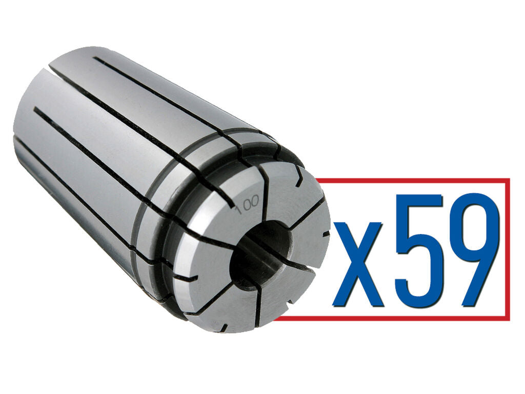 Collet Set 100PG .094-1.000" (59 pcs x