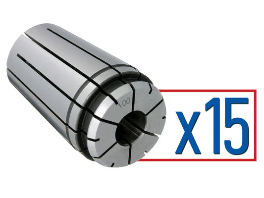 15 pc. Collet Set 100PG .125-1.000" by