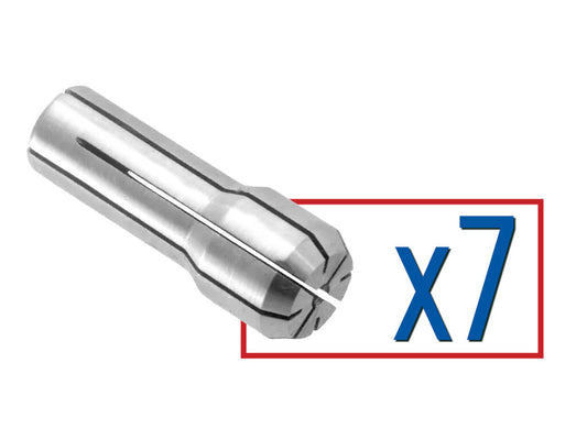 Collet Set INCR 1/16-1/4 x 1/32 (7 pcs)