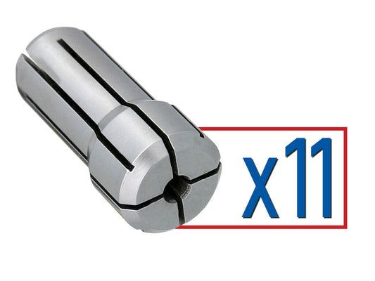 Collet Set DA200 1/16-3/8 x 1/32 (11pcs)